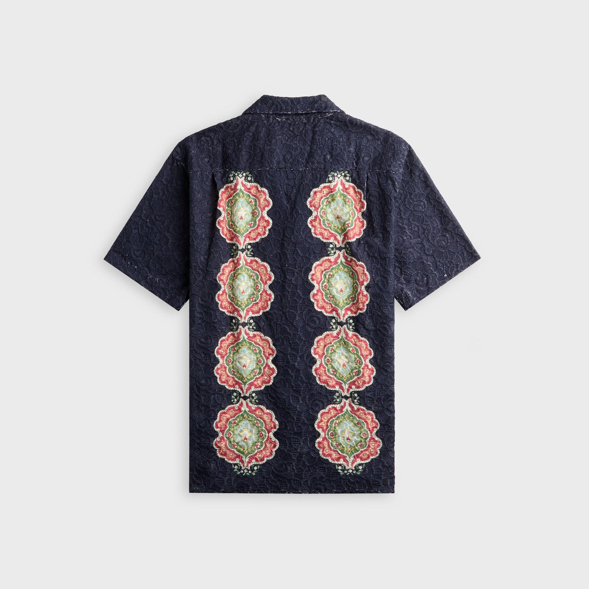 Orlebar Brown Relaxed Fit Broderie Anglaise Shirt - Night Iris