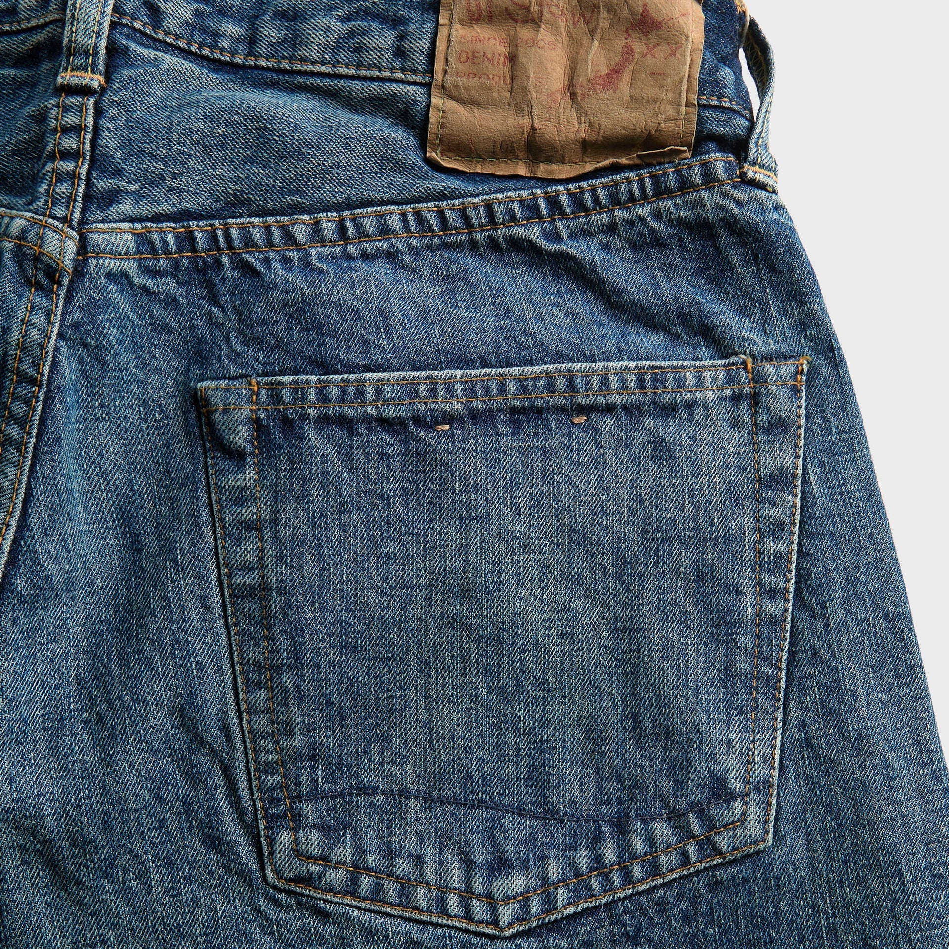 orSLOW 105 Standard Selvedge Denim 2 Year Wash Jeans - Indigo Blue