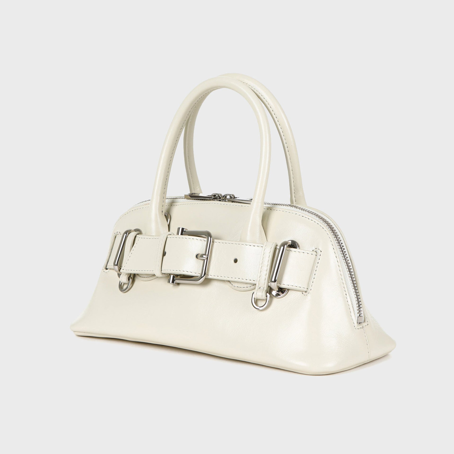Osoi Zip Brocle Mini Bag in Cream
