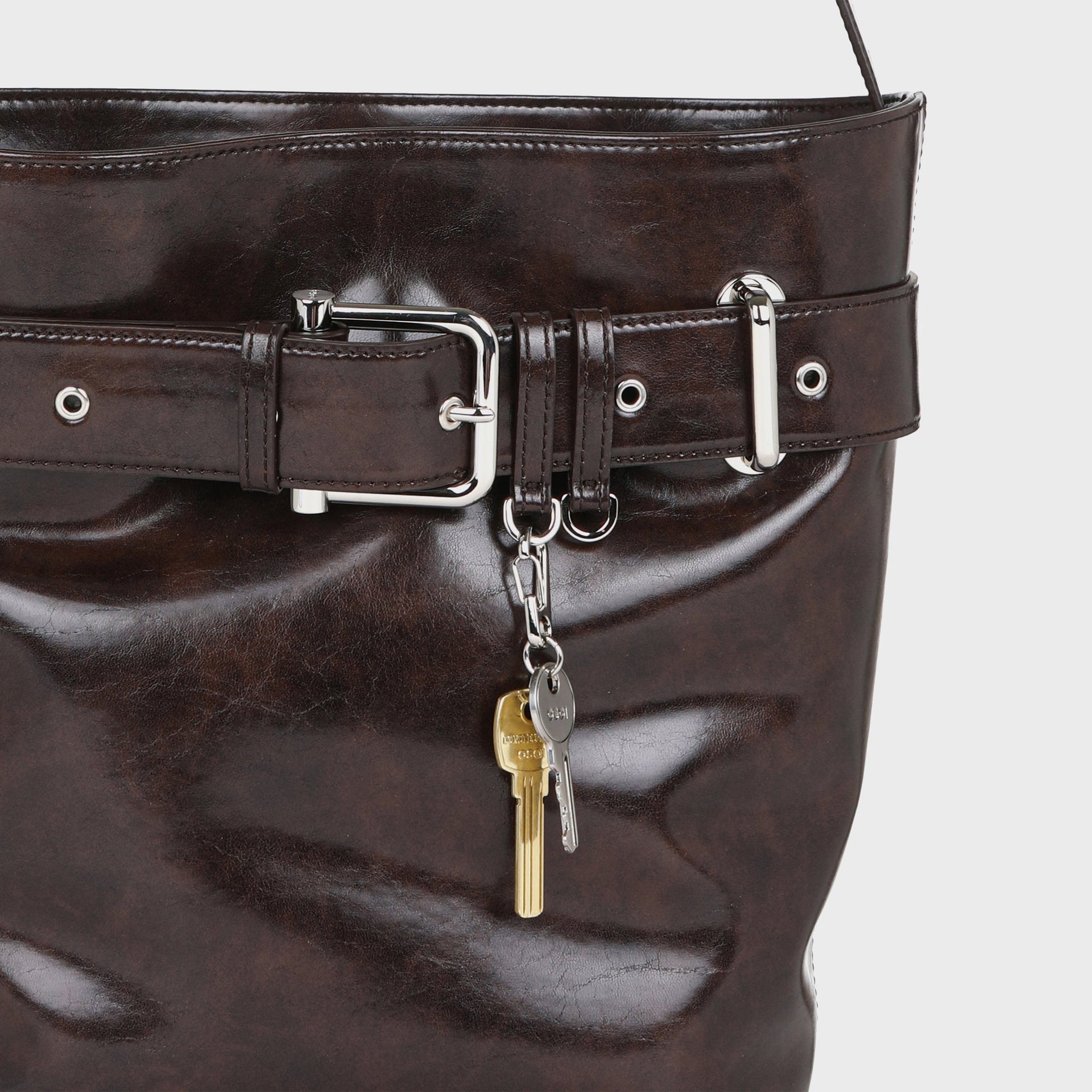 Osoi Bucket Brocle Bag - Wood Brown