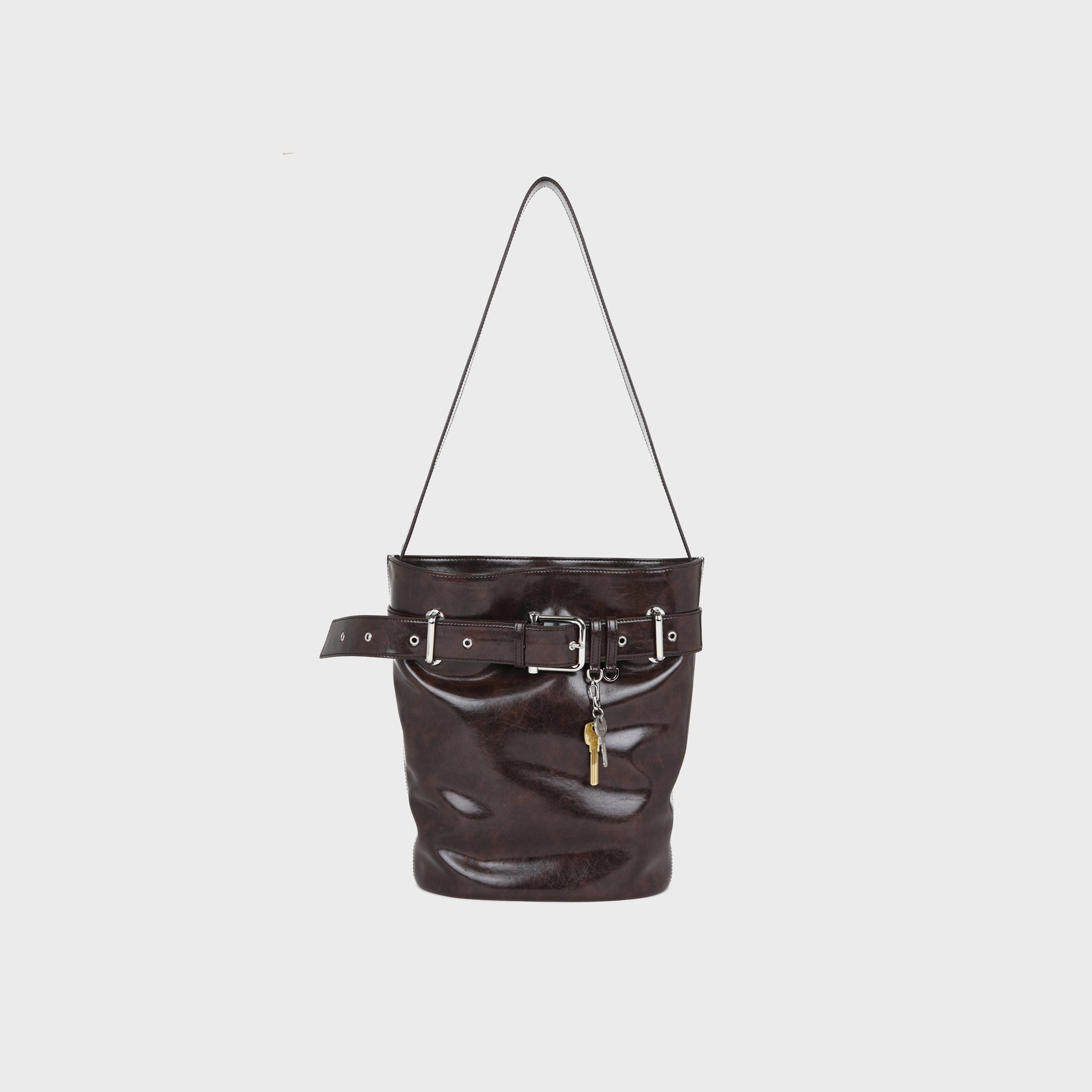 OSOI bangle ling BAG ブラウン Osoi Brown Brocle Shoulder Bag