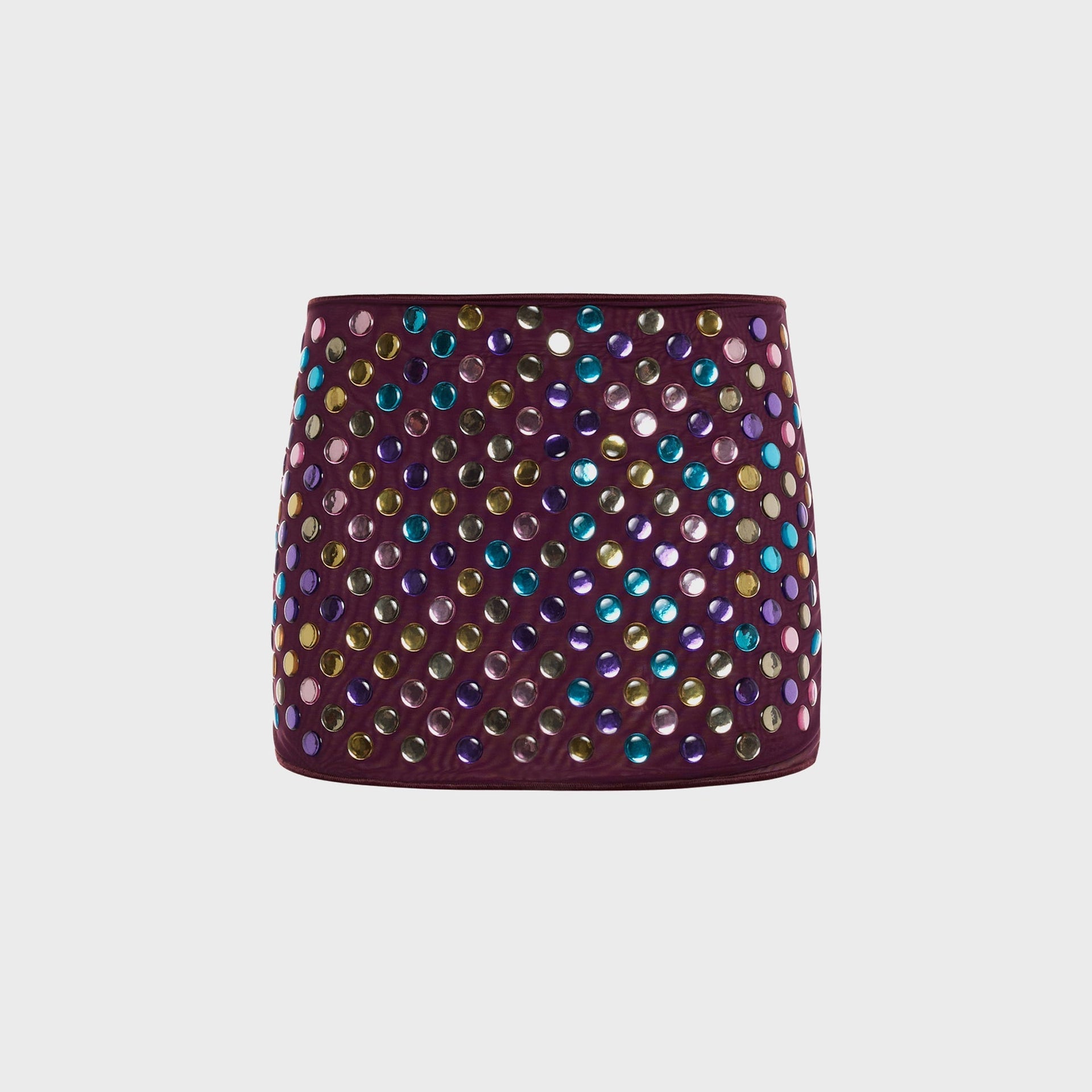 Oseree Bubble Skirtini Mesh Skirt - Plum