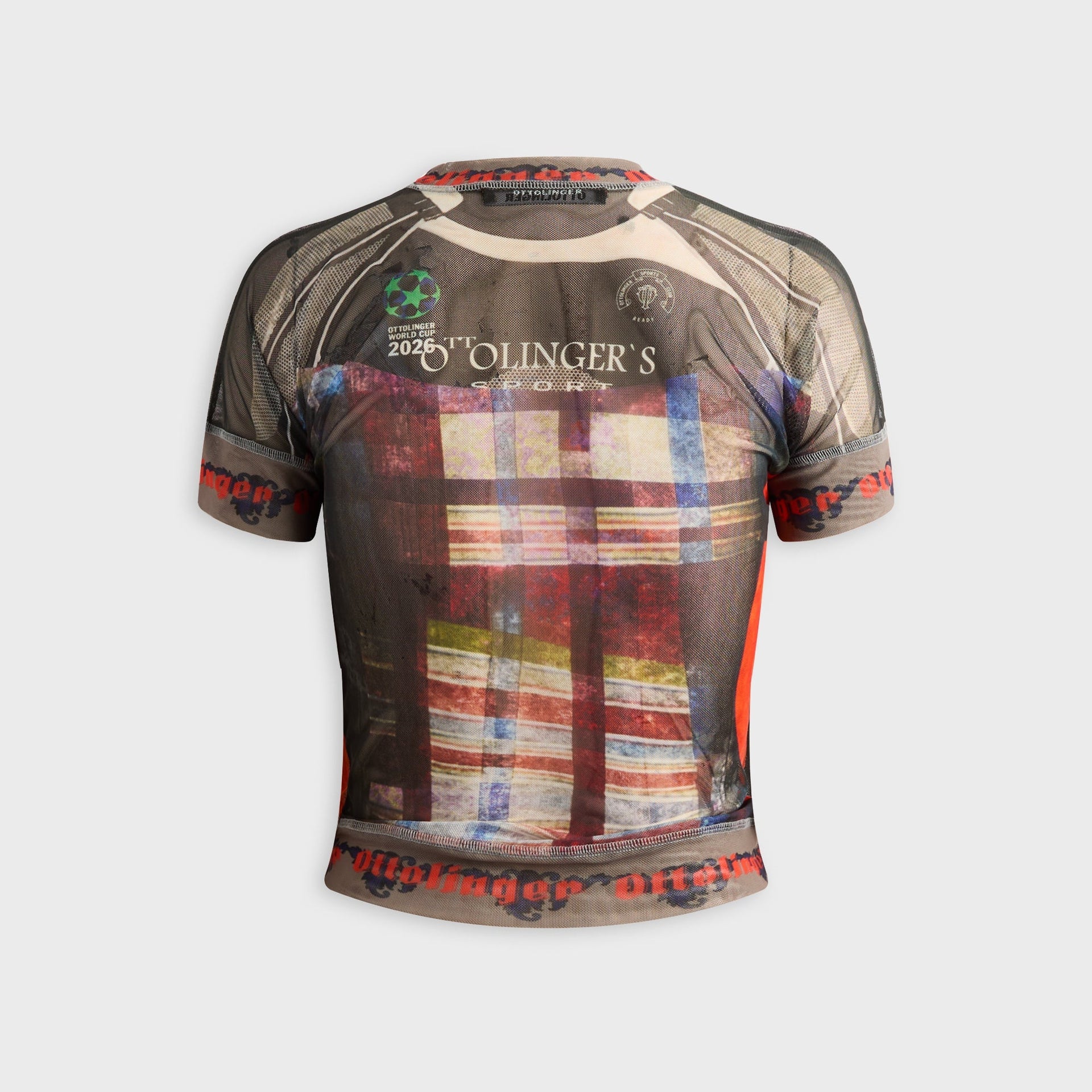 Ottolinger Mesh Otto Tee - Racing Plaid