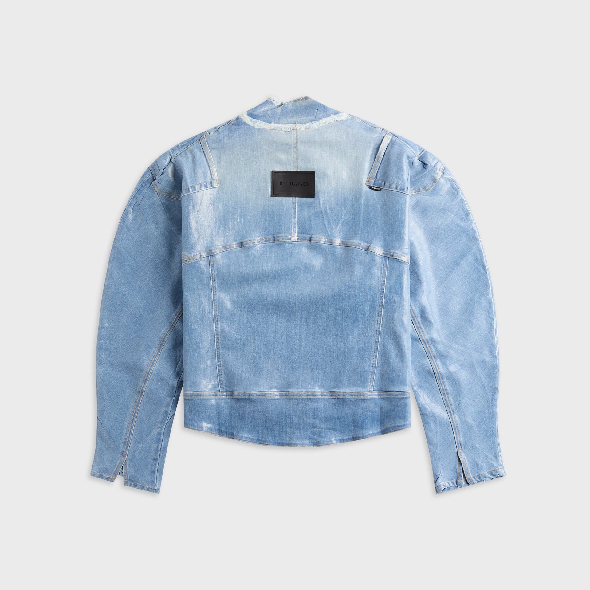 Ottolinger Glazed Denim Zip Jacket - Blue