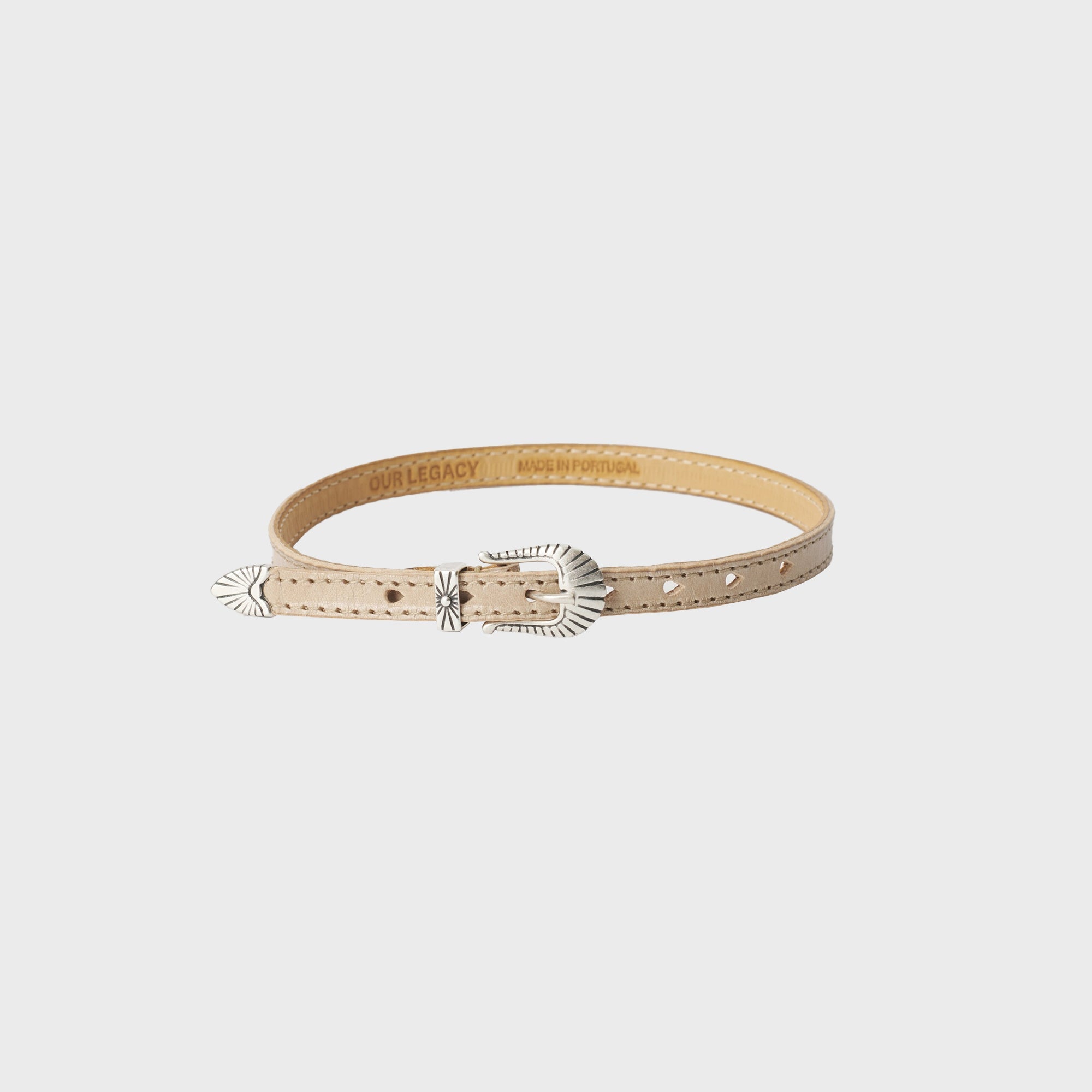 Our Legacy Cowboy Wrap Around Bracelet - Deep Ecru Leather – Kith