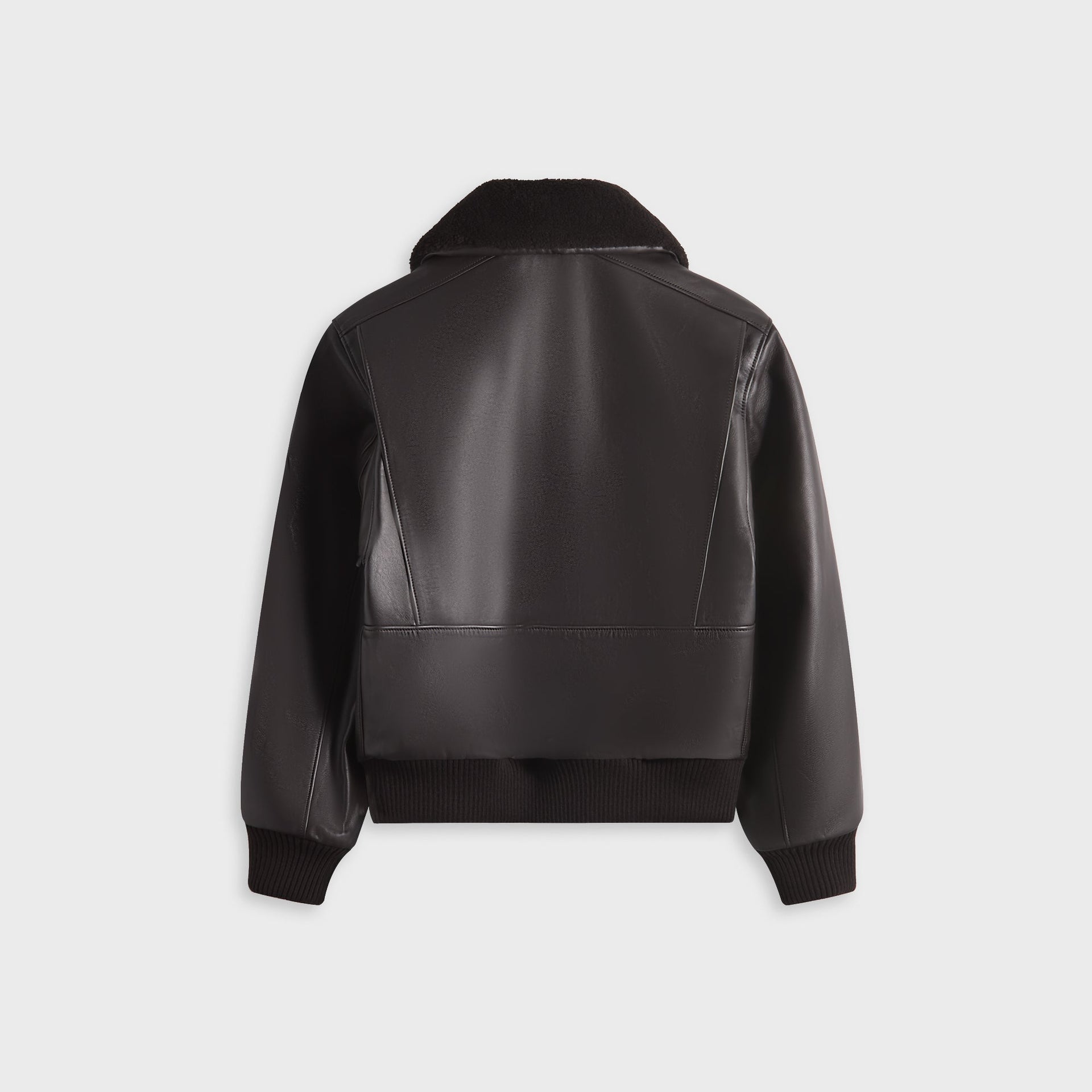 Lemaire Leather Blouson - Charred Oak