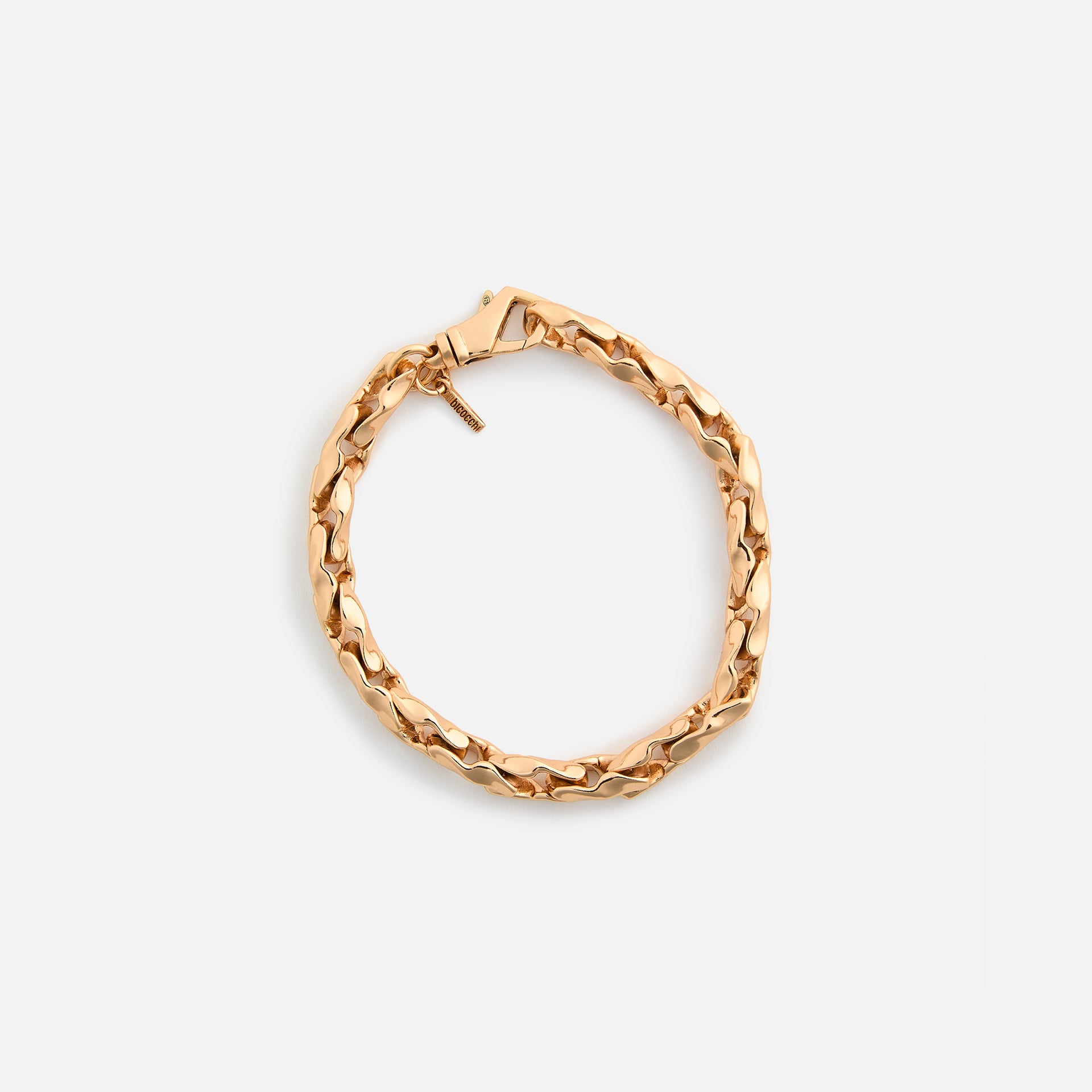 Emanuele Bicocchi Gold Hammered Chain Bracelet (Large) - Gold