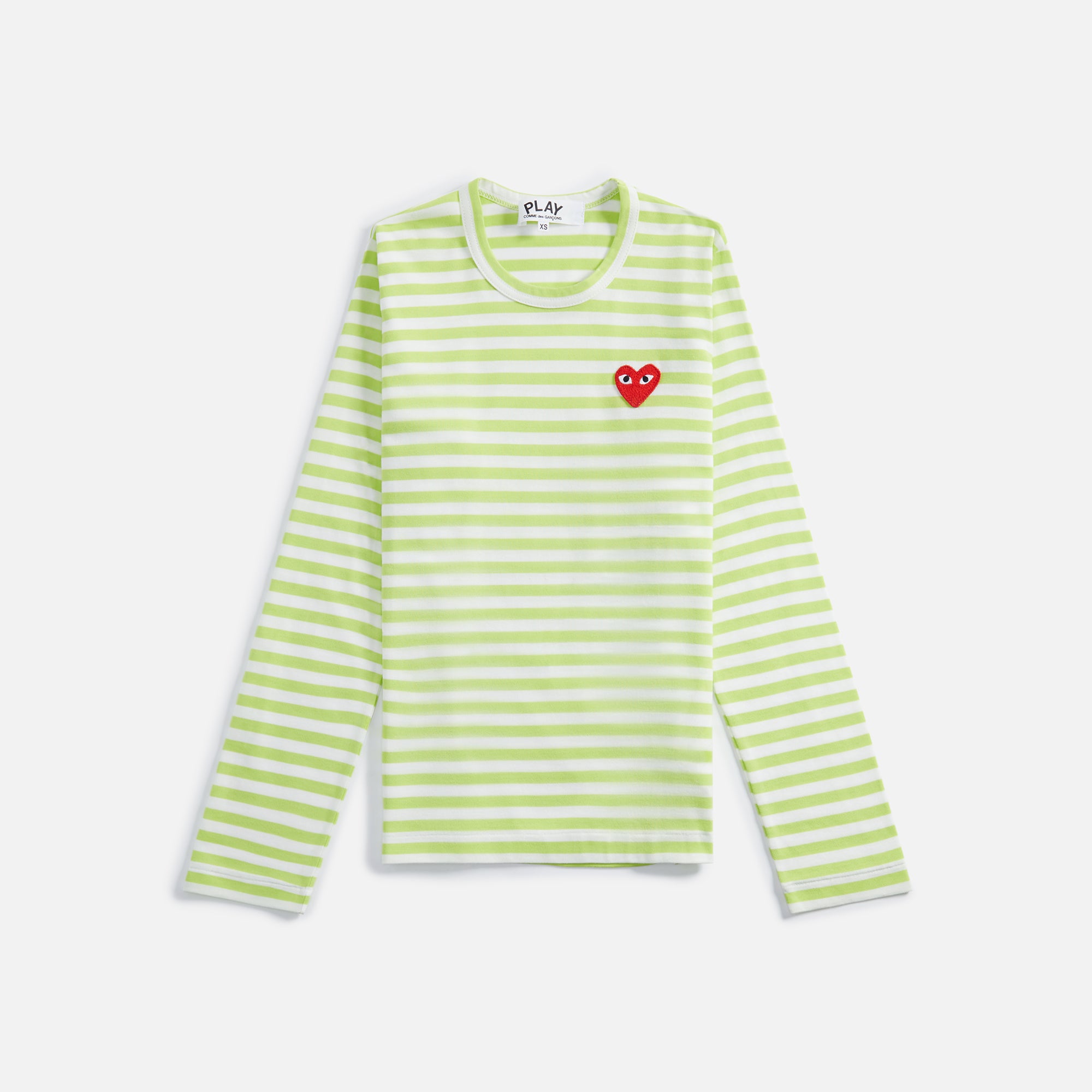 comme des garcons long sleeve green