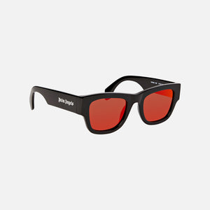 Palm Angels Volcan Sunglasses - Black / Orange Mirror