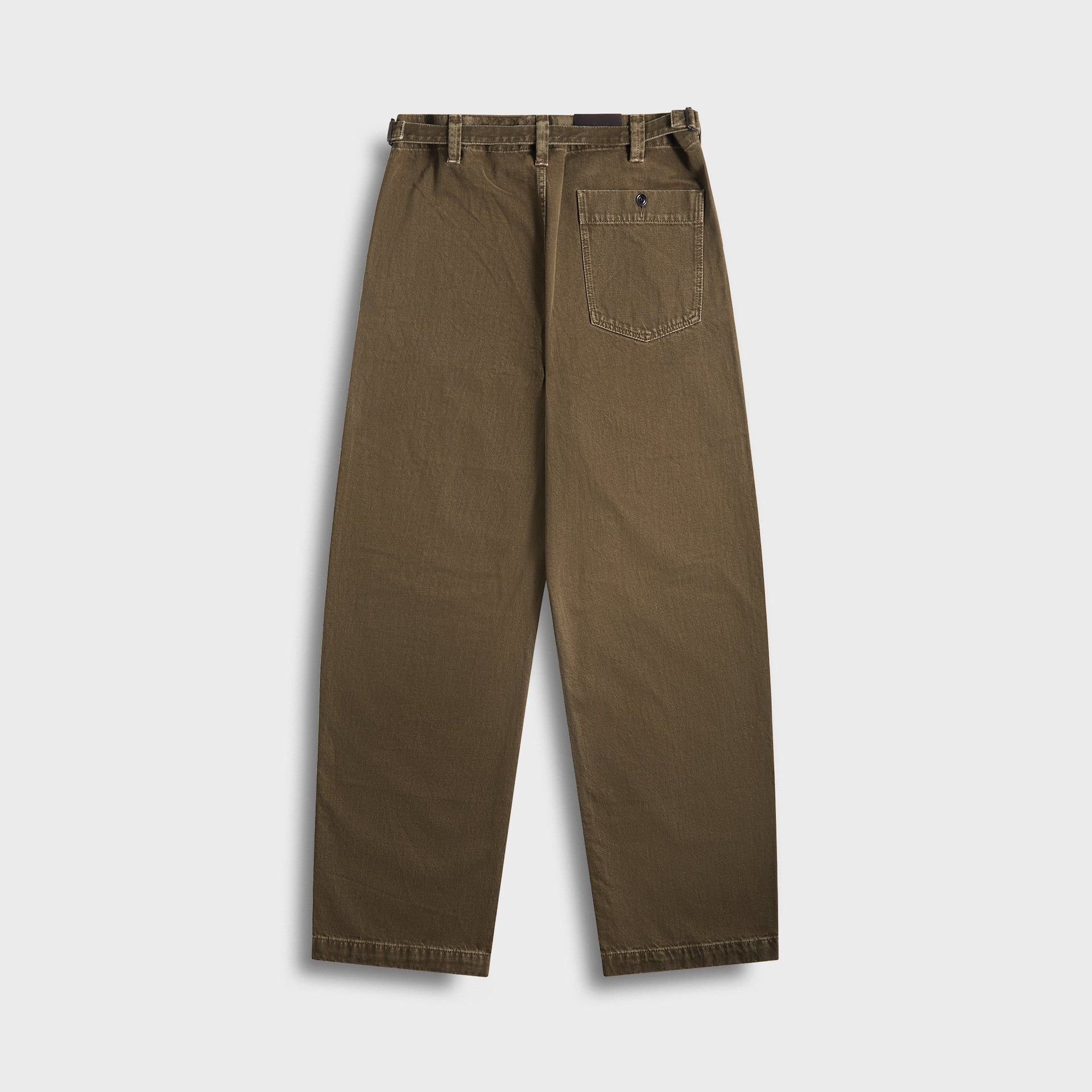 Lemaire Maxi Workwear Pants in Moss Green