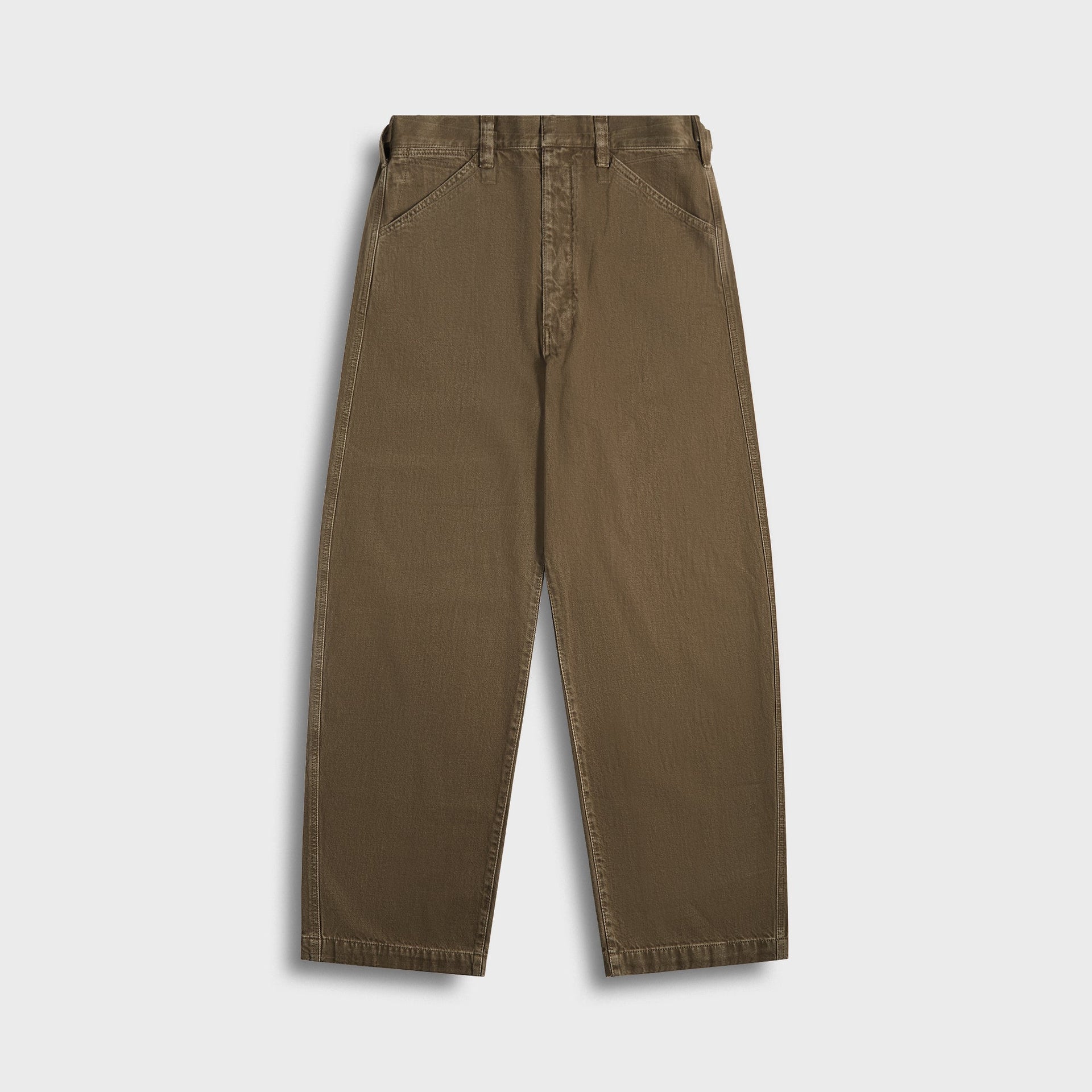 Lemaire Maxi Workwear Pants in Moss Green