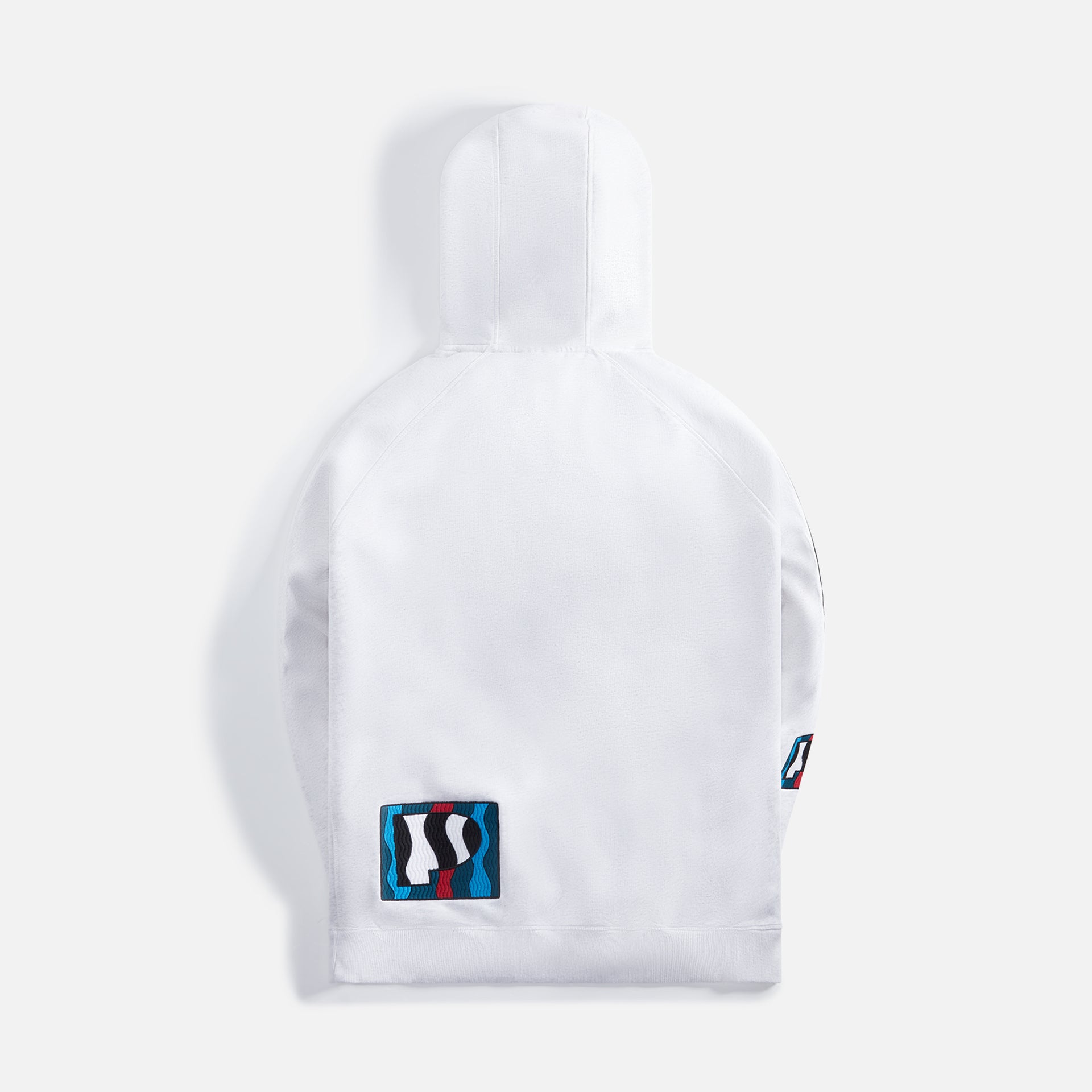 by Parra Zebra Striped P Hooded Sweatshirt - Ash Grey