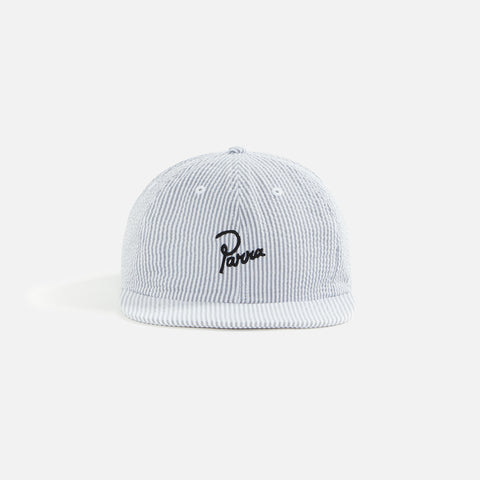 by Parra Classic Logo 6 Panel Hat - White / Grey