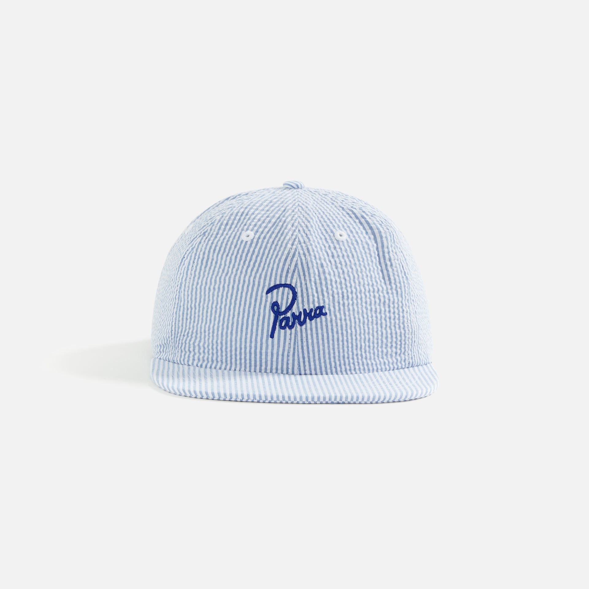 by Parra Classic Logo 6 Panel Hat - White / Blue