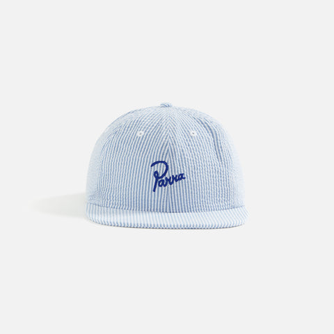 by Parra Classic Logo 6 Panel Hat - White / Blue