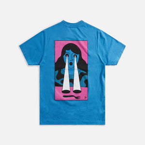 by Parra Fucking Fork Tee - Slate blue