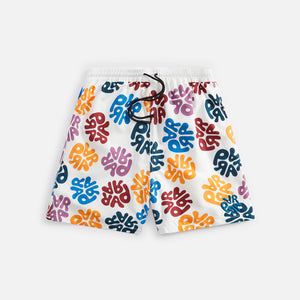 by Parra 1976 Logo Swim Short - Off White