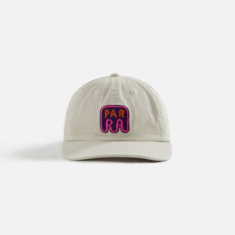 by Parra Fast Food Logo 6 Panel Cap - Off White