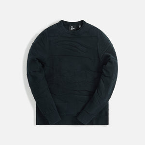 by Parra Landscape Knitted Pullover - Navy Blue