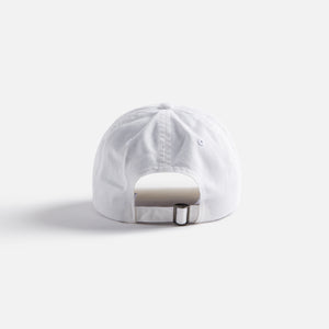 by Parra Script Logo 6 Panel Cap - White