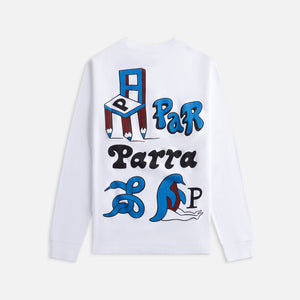 by Parra Chair Pencil Long Sleeve Tee - White