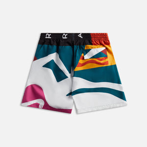 by Parra Beached In White Swim Shorts - Multi