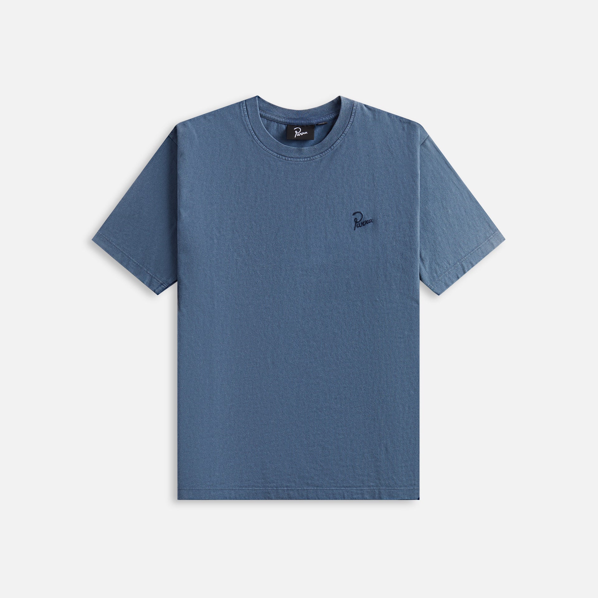 by Parra Script Logo Tee - Washed Blue