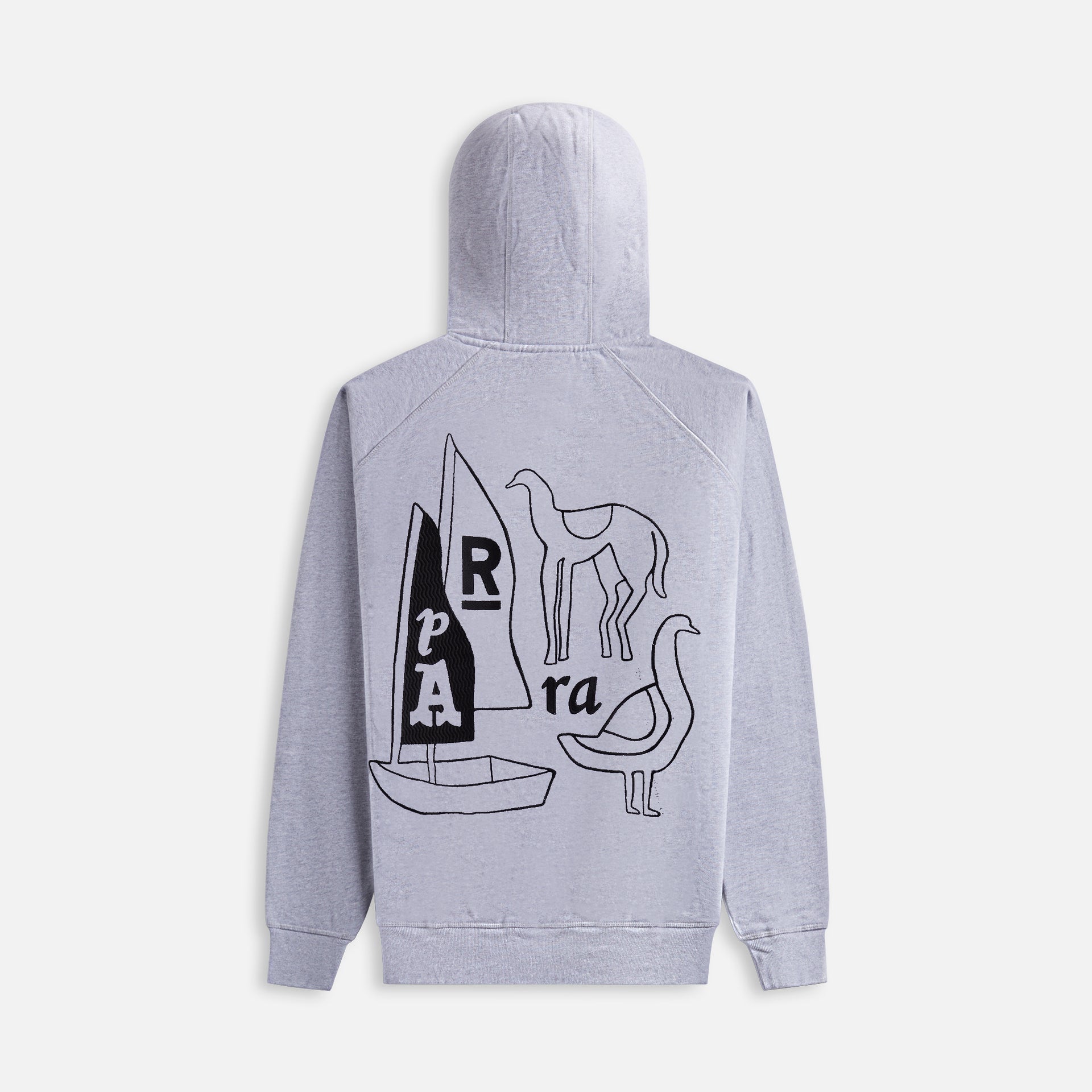 by Parra The Riddle Hooded Sweatshirt - Heather Grey