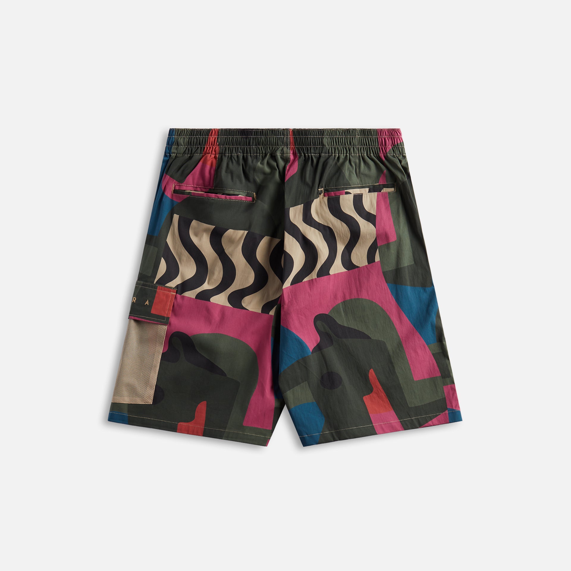 by Parra Distorted Camo Shorts - Pink