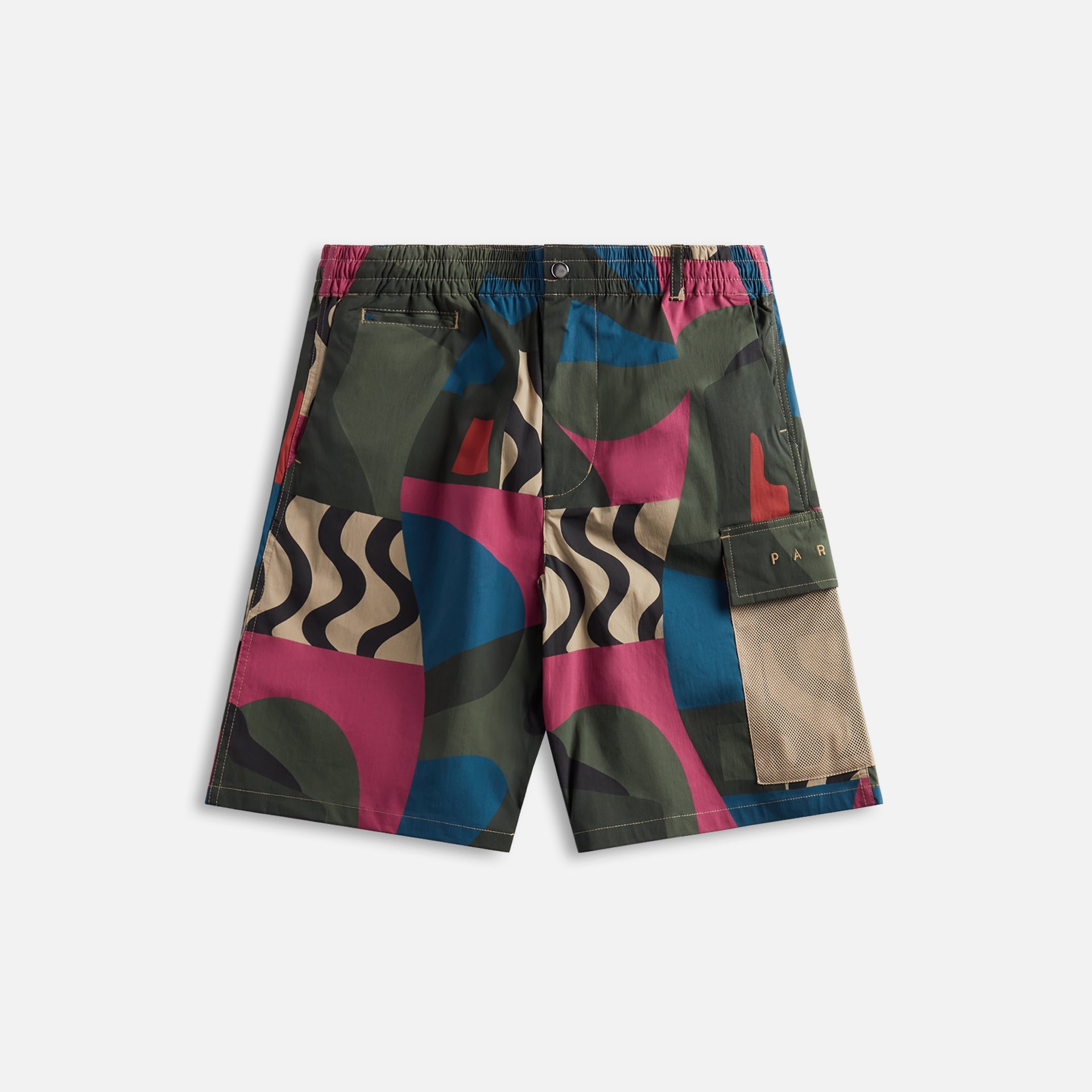 by Parra Distorted Camo Shorts - Pink