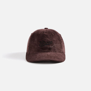 by Parra Fancy Logo 6 Panel Hat - Dark Mahogany