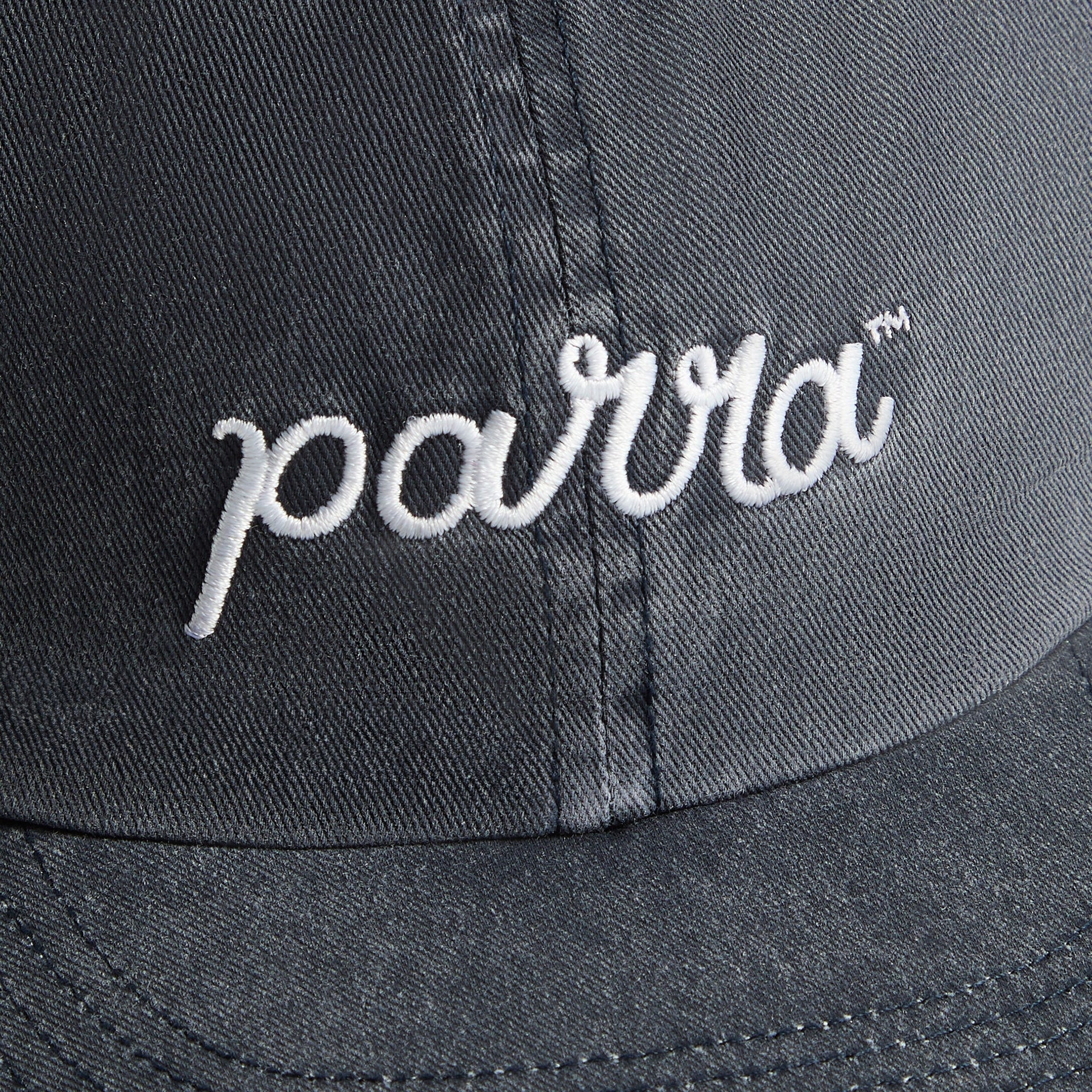 by Parra Scripted 6 Panel Cap in Navy