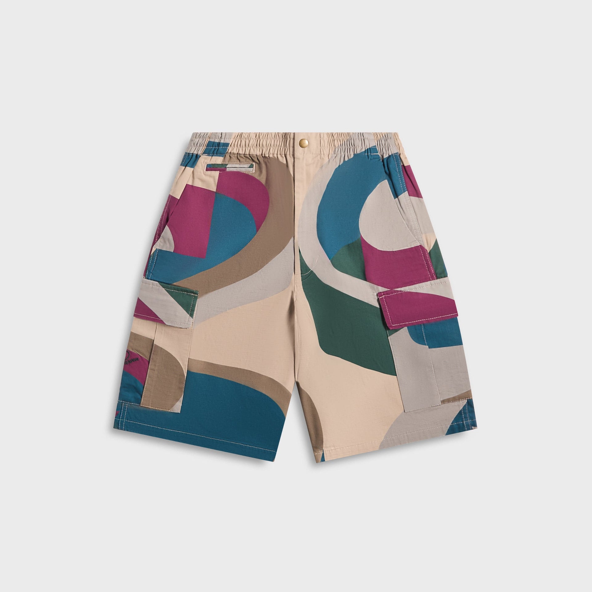 by Parra The Wall Camo Shorts in Sand