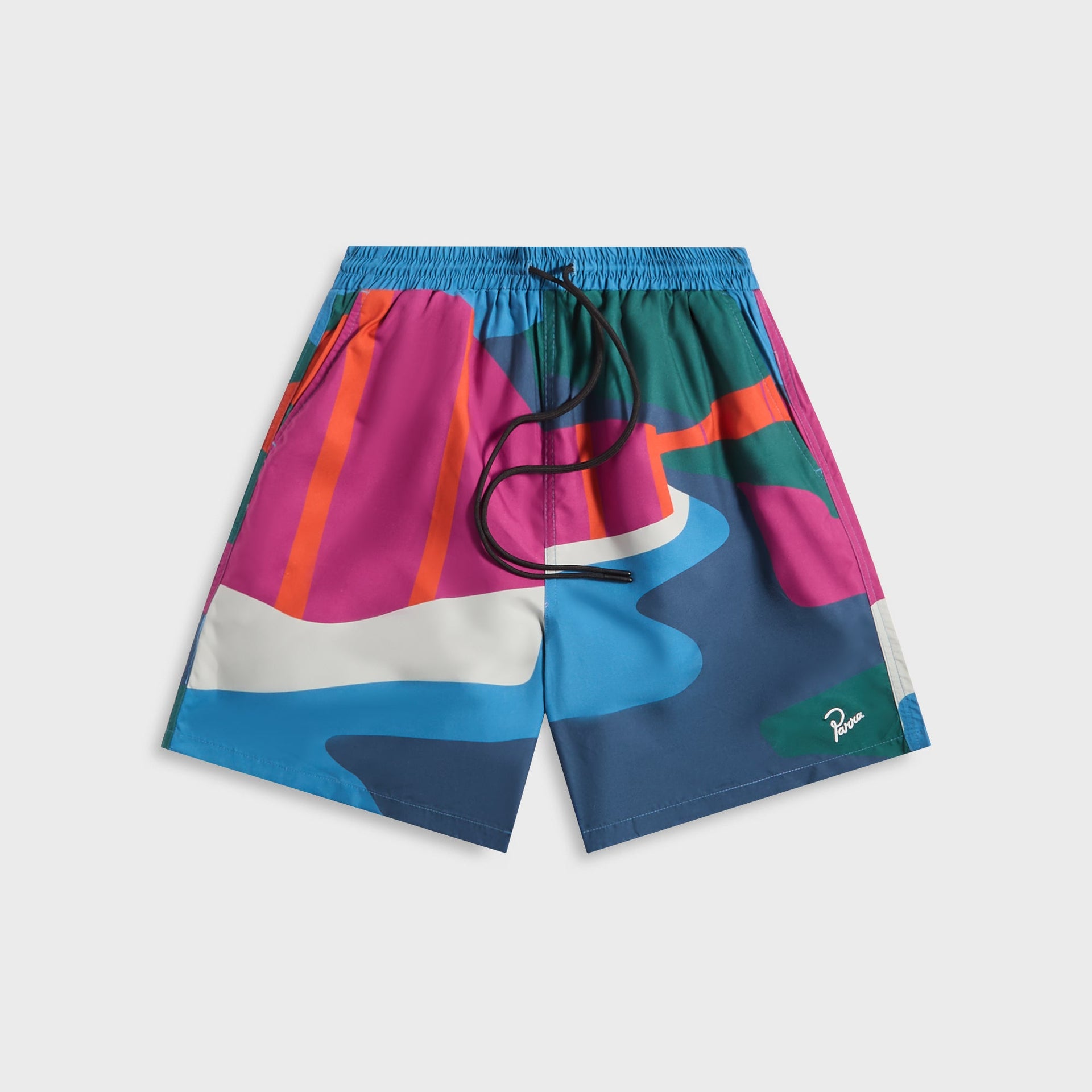 by Parra The Festival Fence Swim Shorts in Blue