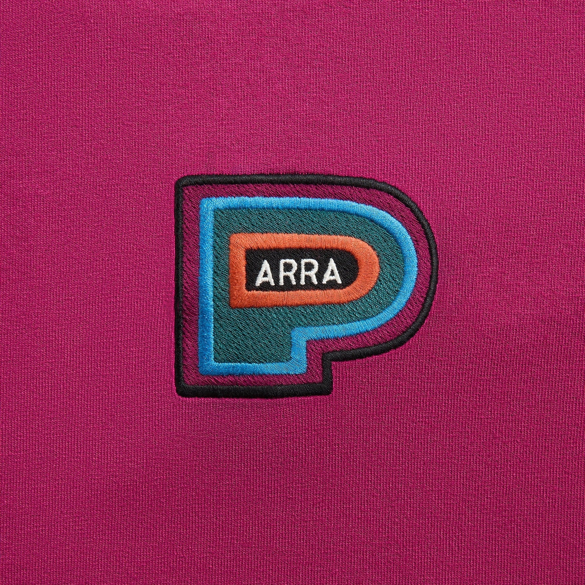 by Parra Repeat Pea Tee in Dark Magenta
