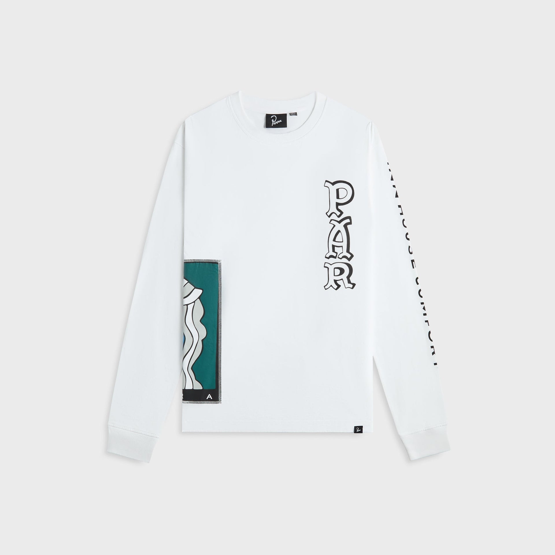 by Parra Your Face Long Sleeve Tee - White