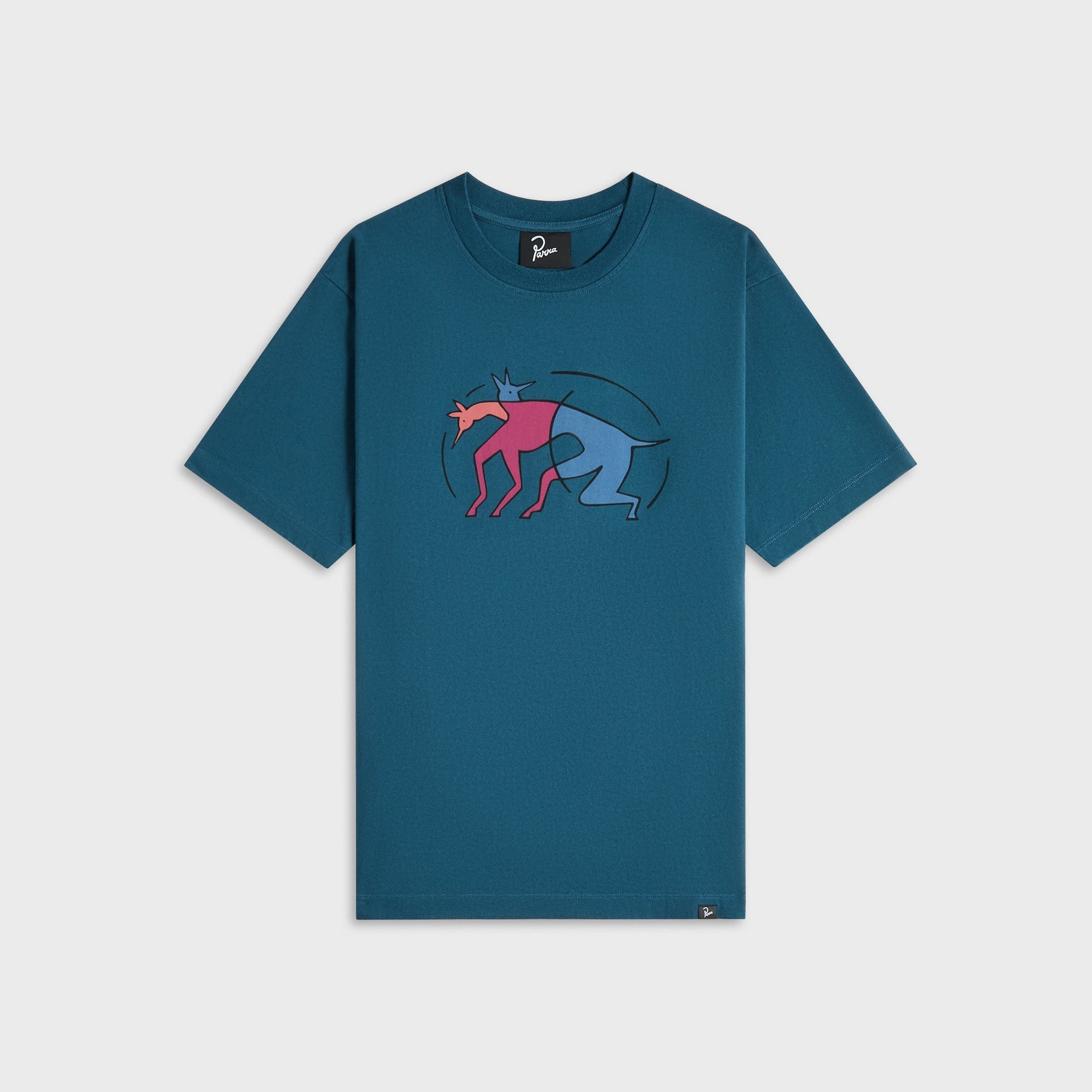 by Parra The Zoomies Tee - Mallard Green