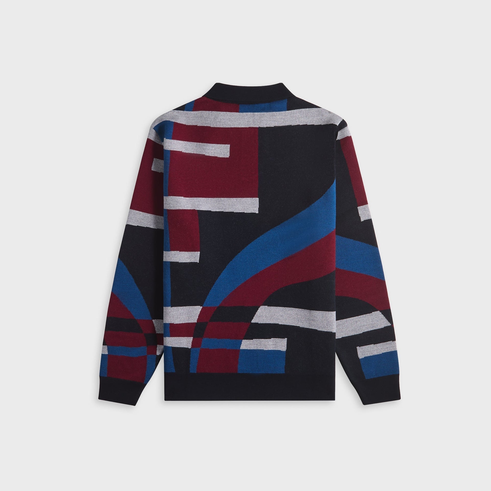 by Parra Vertical Forest Knitted Polo - Blue