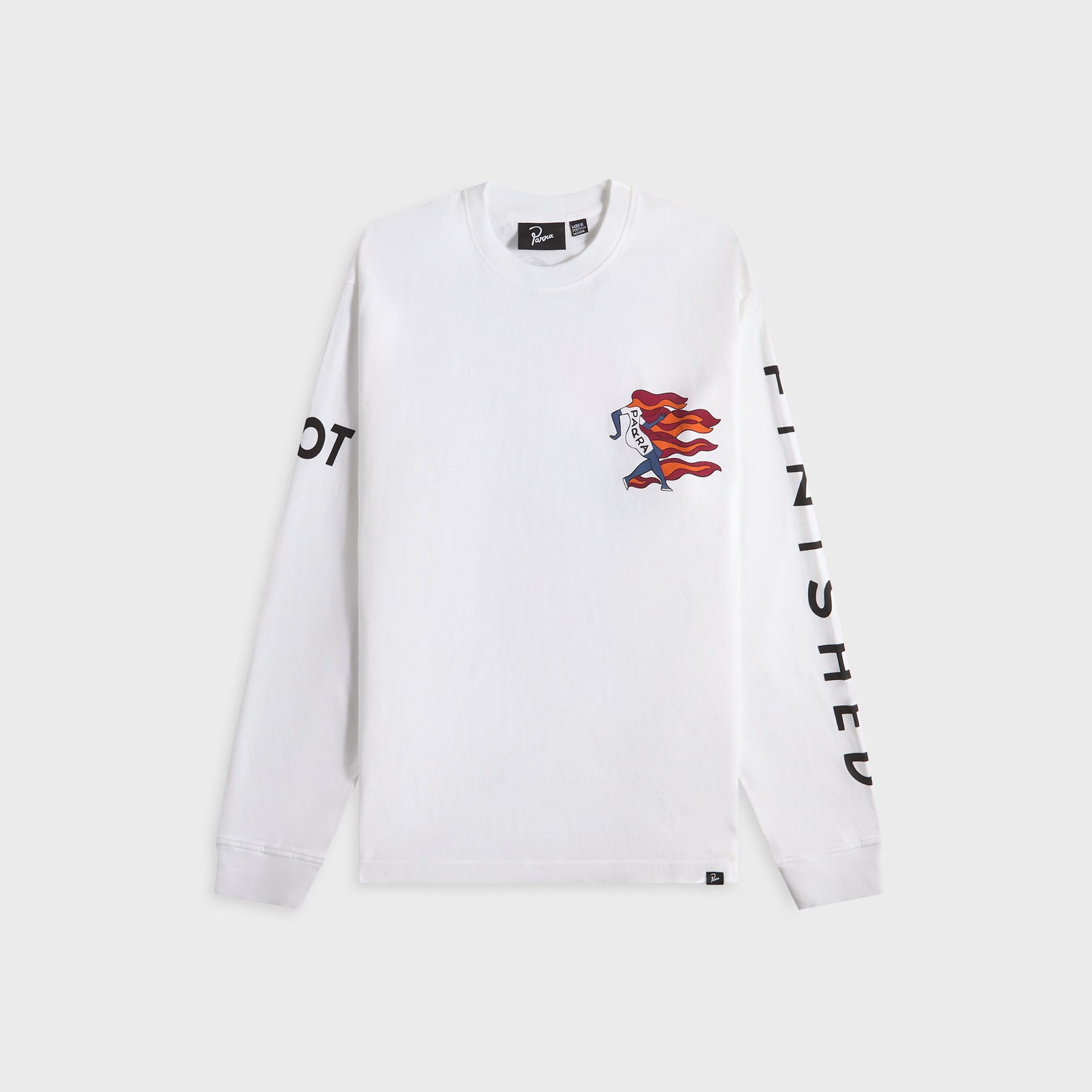 by Parra Not Finished Long Sleeve Tee - White