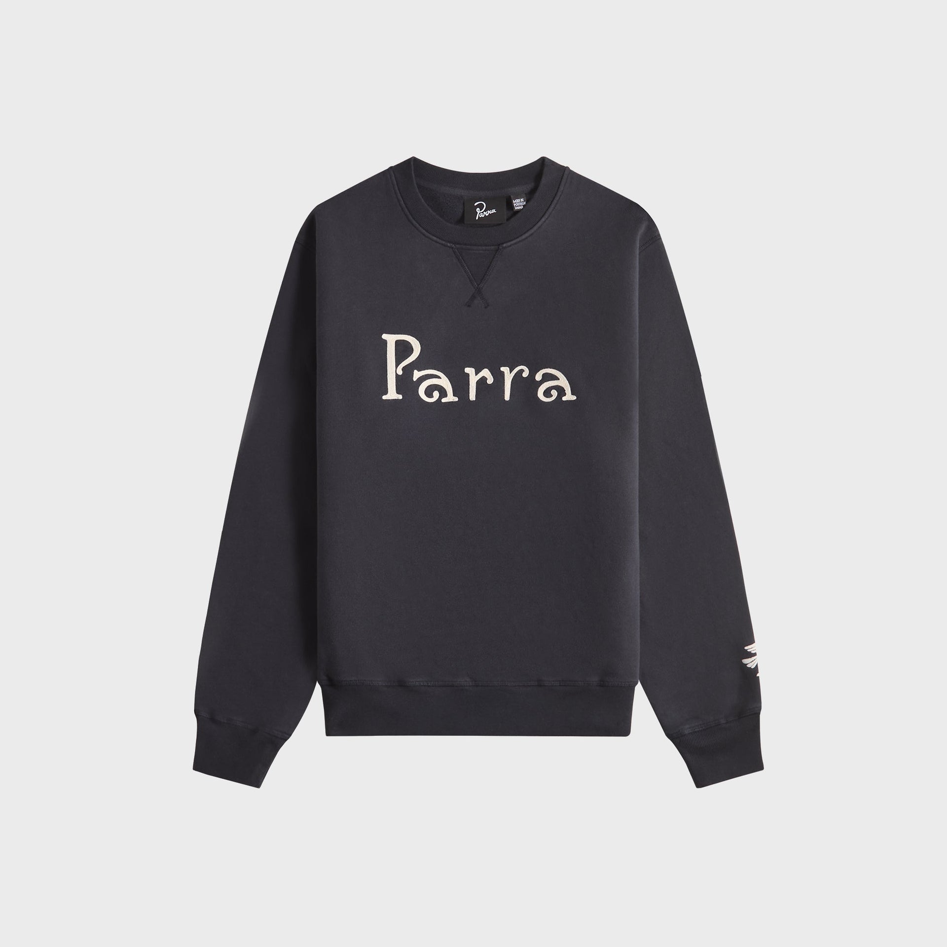 by Parra Weird Trad Logo Crew Neck Sweatshirt - Dark Navy