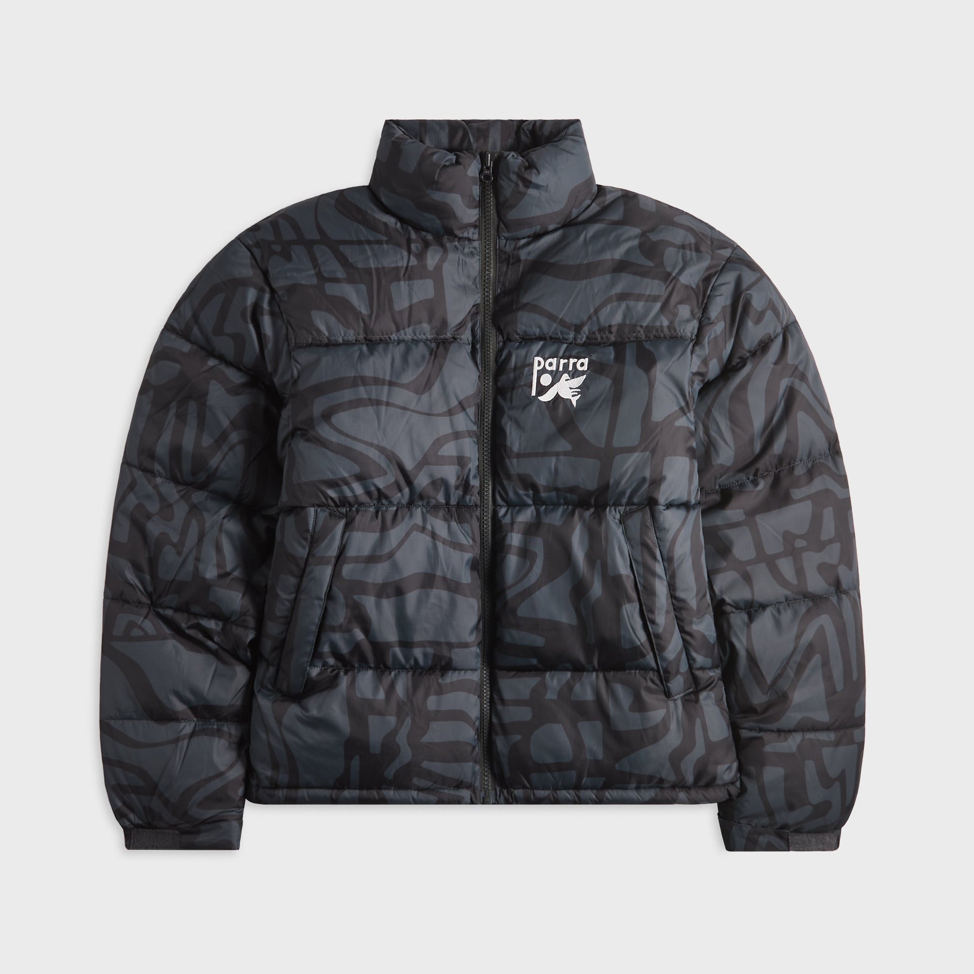 by Parra Broken FTP Puffer Jacket - Black