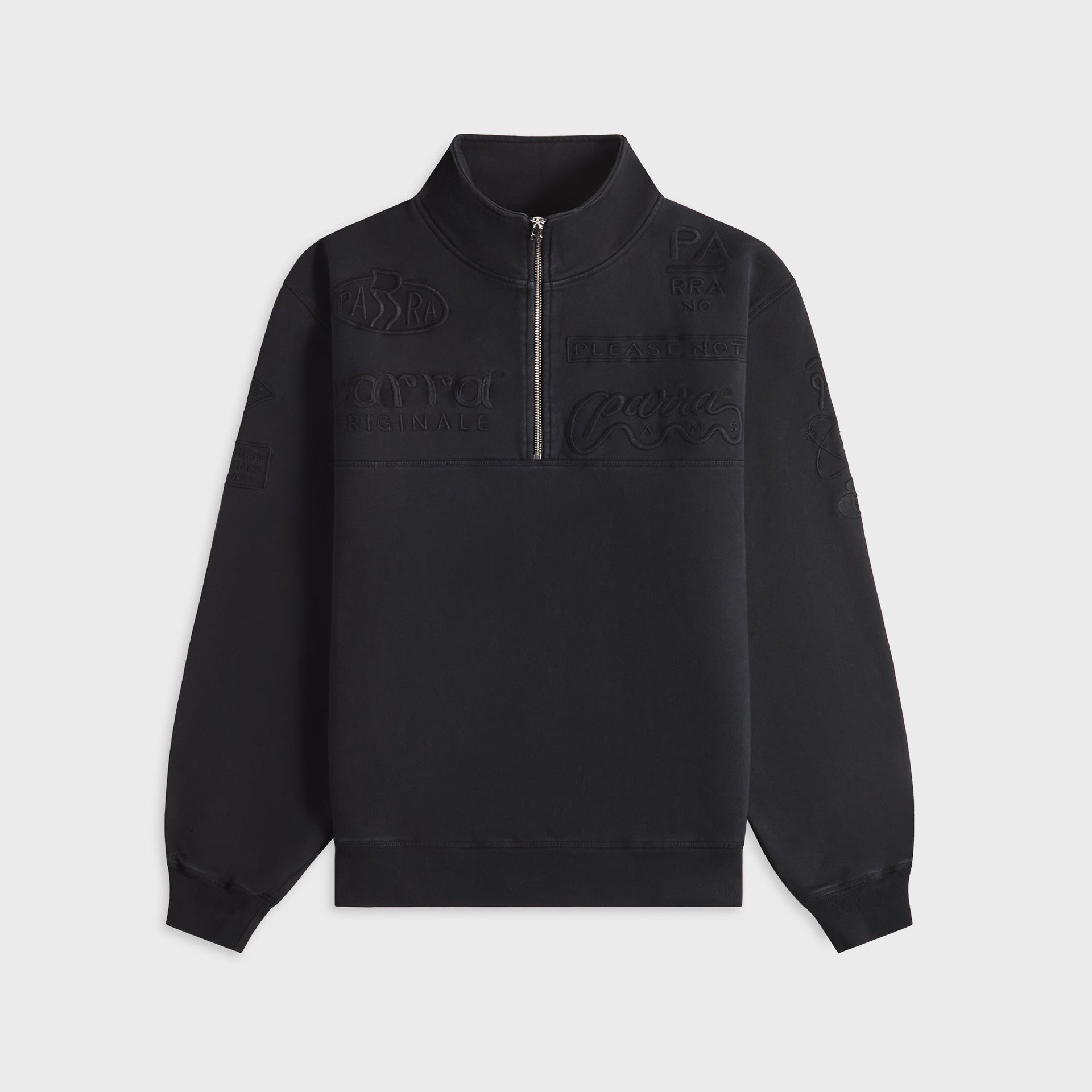 by Parra Media Training Quarter Zip Pullover - Black