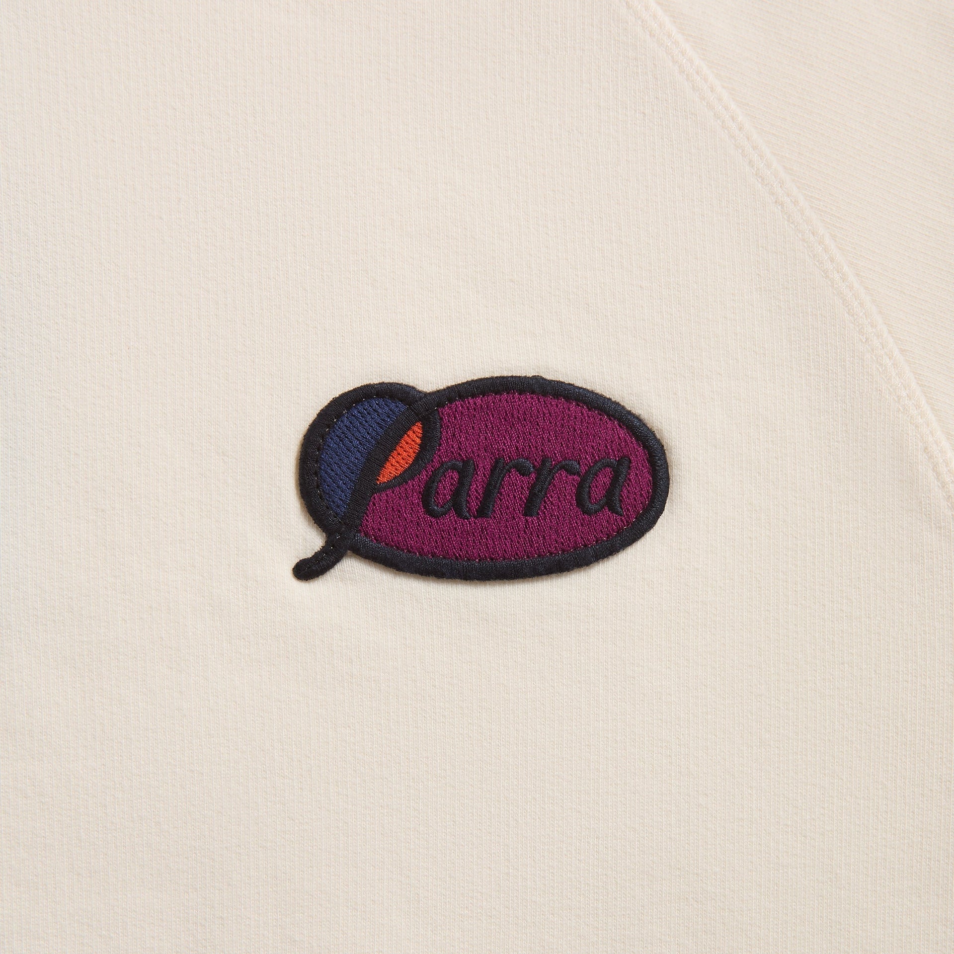 by Parra Circled Script Logo Hooded Sweatshirt - Off White