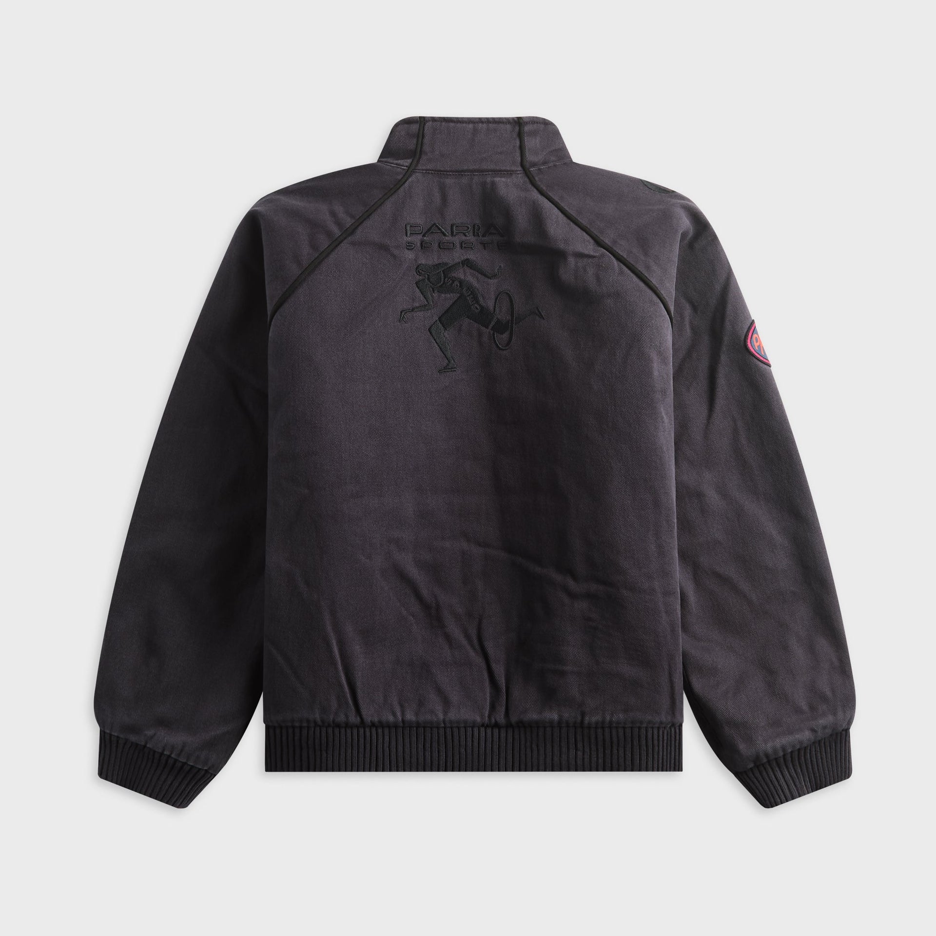 by Parra Owl Meets Rat Racing Jacket - Blue