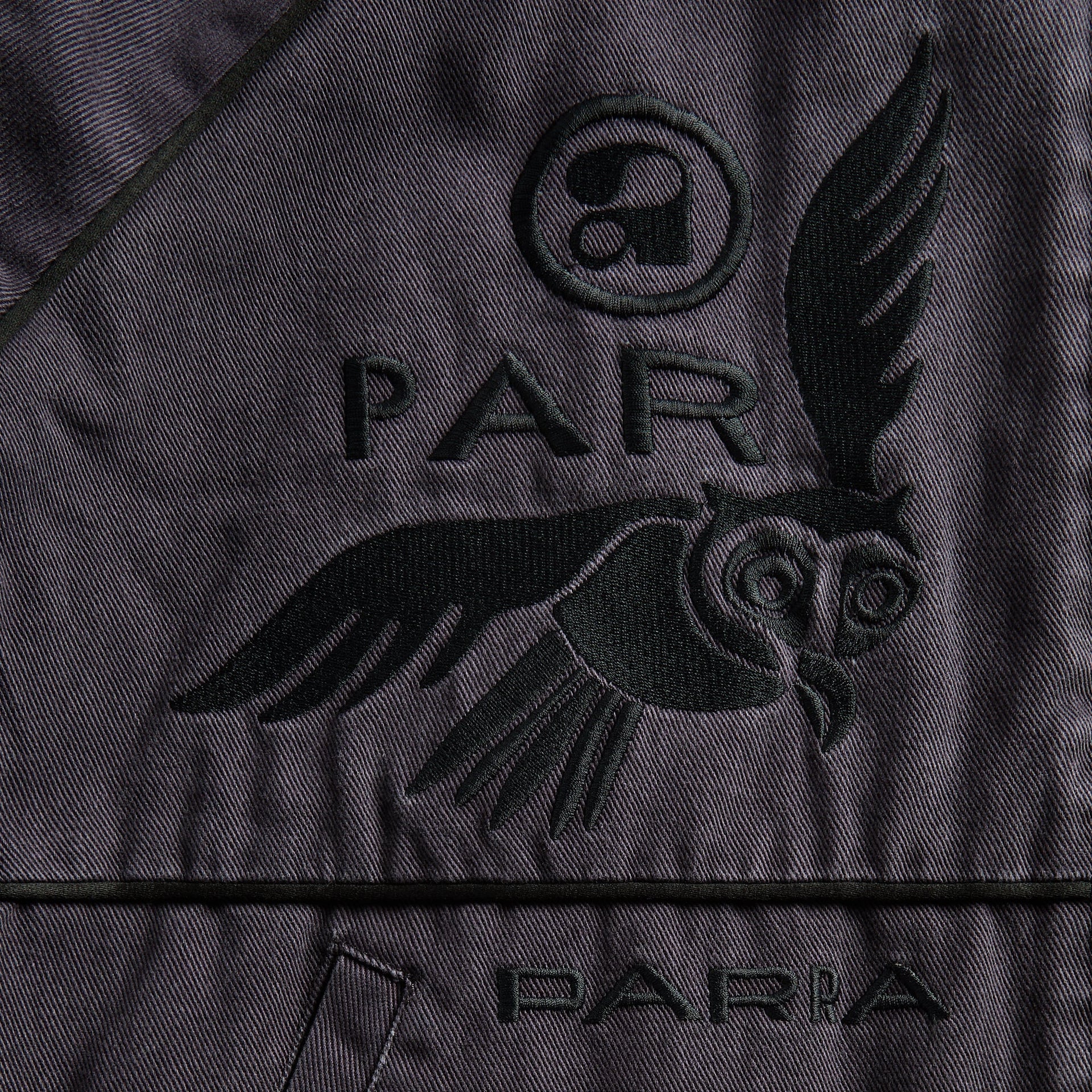 by Parra Owl Meets Rat Racing Jacket - Blue