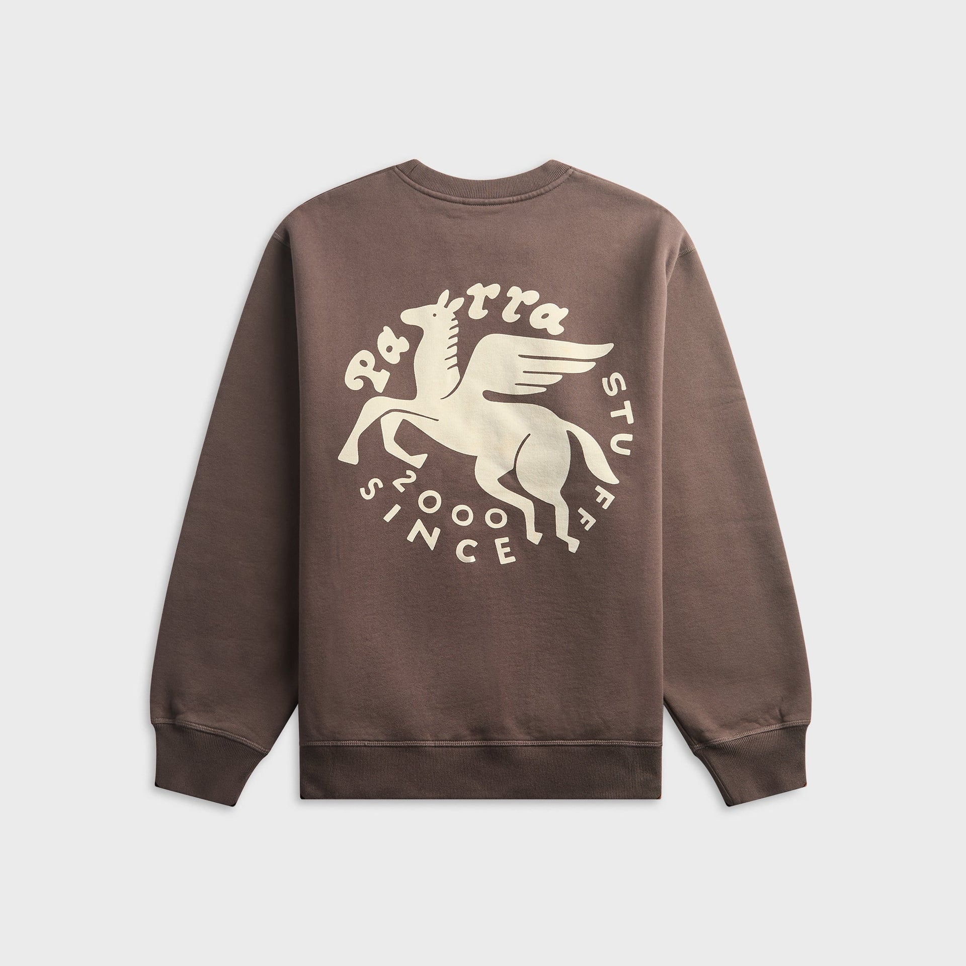 by Parra Gasoline Crewneck Sweatshirt - Brown