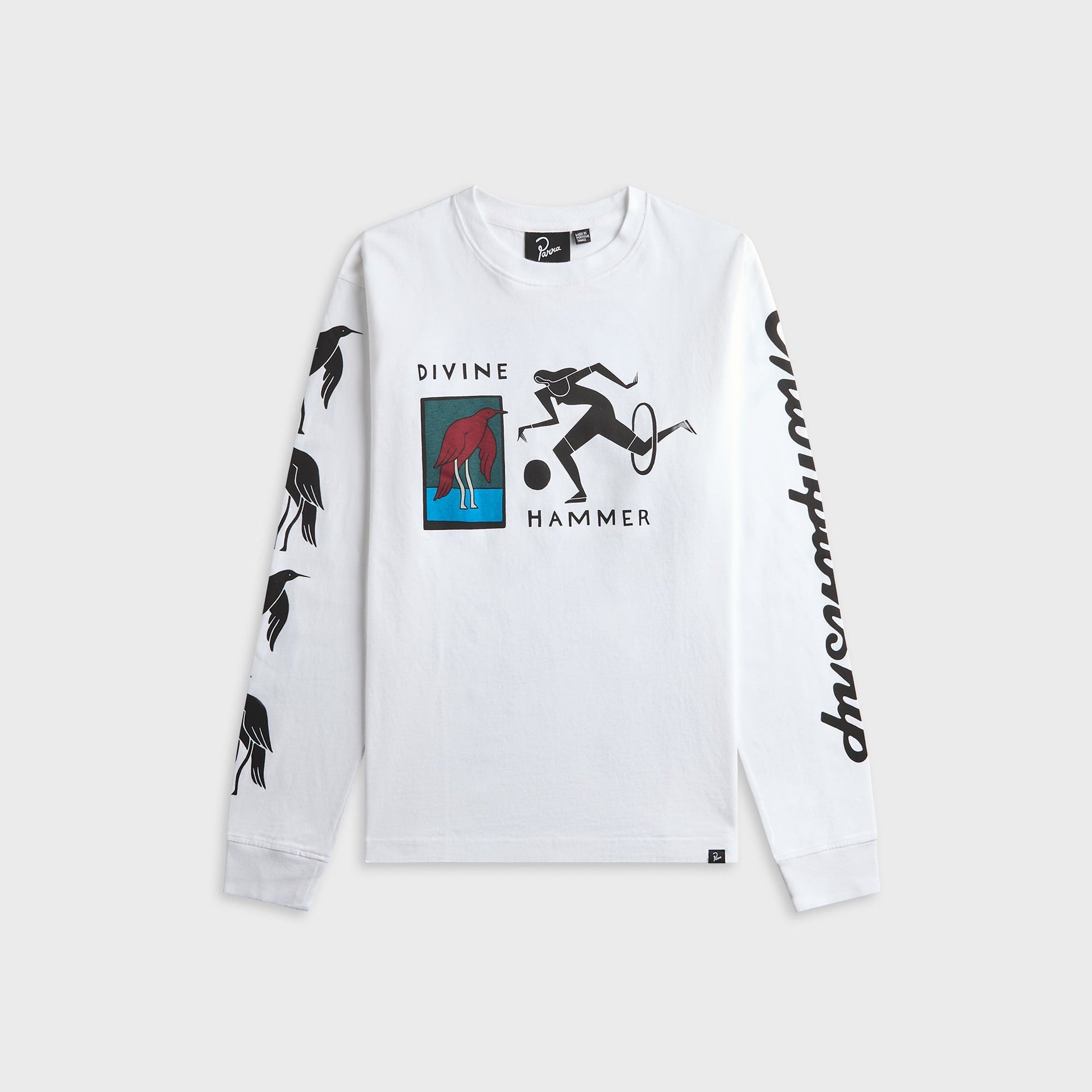 by Parra Divine Hammer Long Sleeve Tee - White