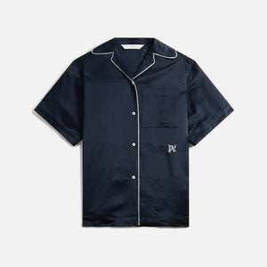 Palm Angels Embroidered Shirt - Navy