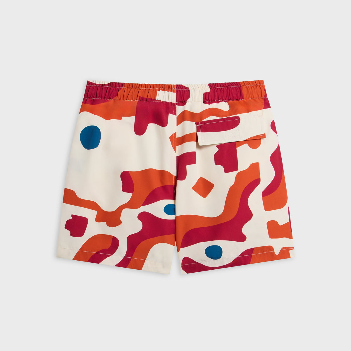 by Parra Abstract Mountain Swim Short - Red