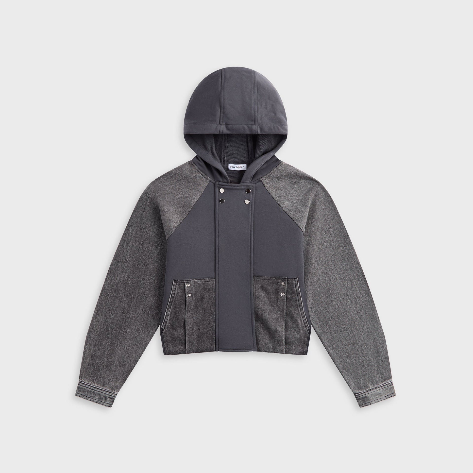 Peachy Den Mercy Track Jacket - Grey Marl